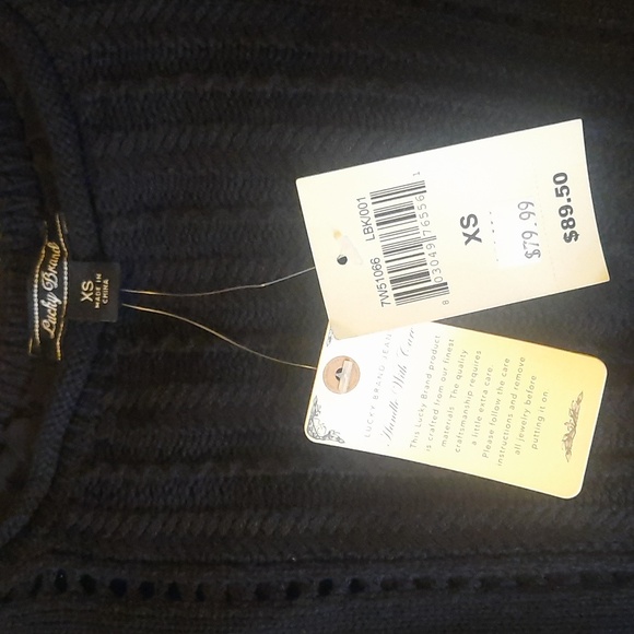 Lucky Brand Two-fer Sweater - Picture 6 of 6